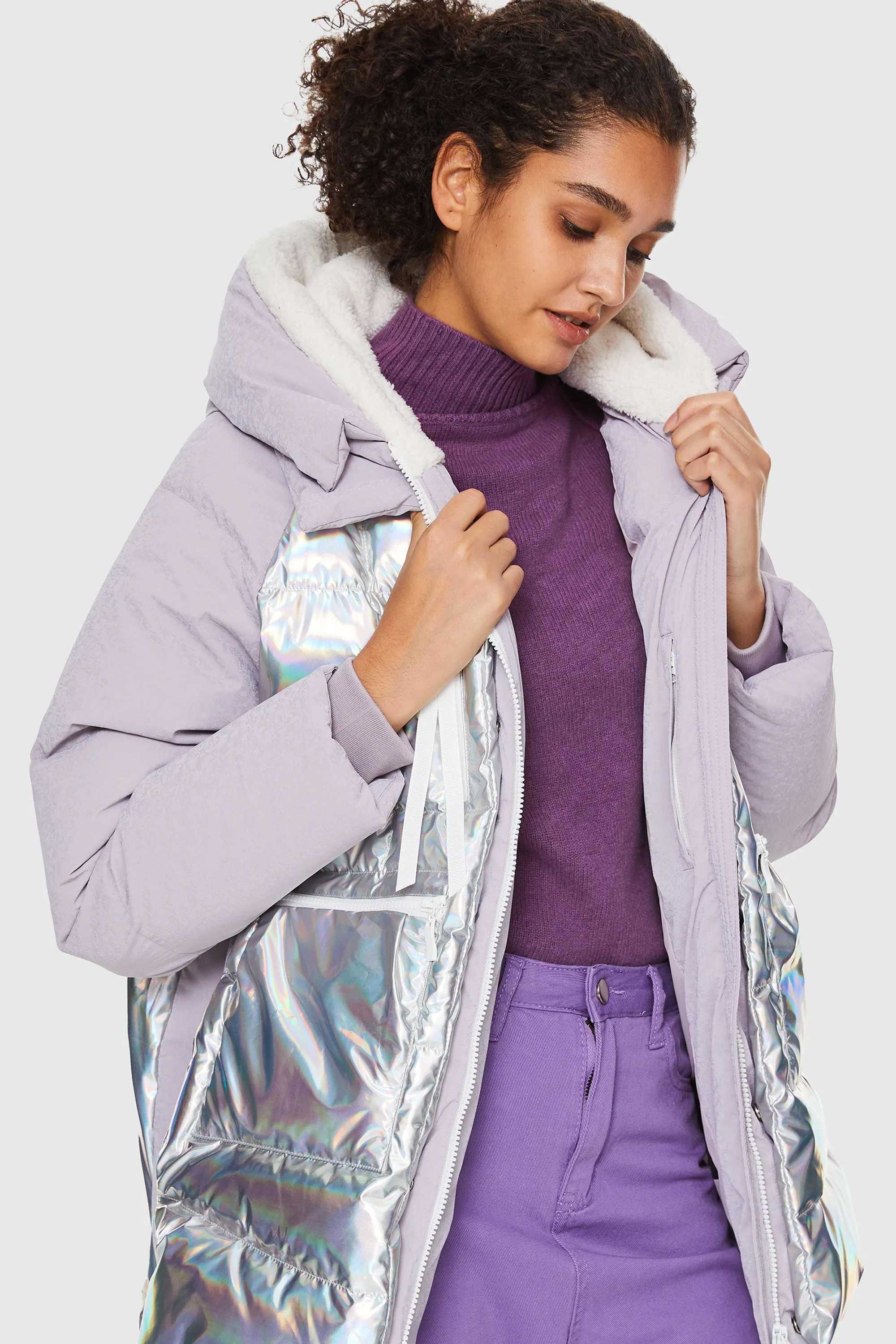 092 Colorlay Metallic Colorful Shiny Down Jacket