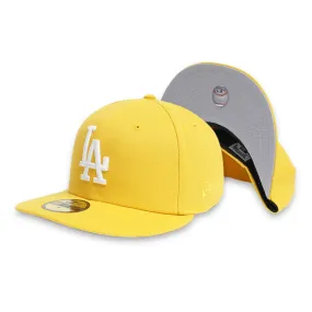 [70584847] Los Angeles Dodgers 96' World Series Men's Gold Fitted Hat