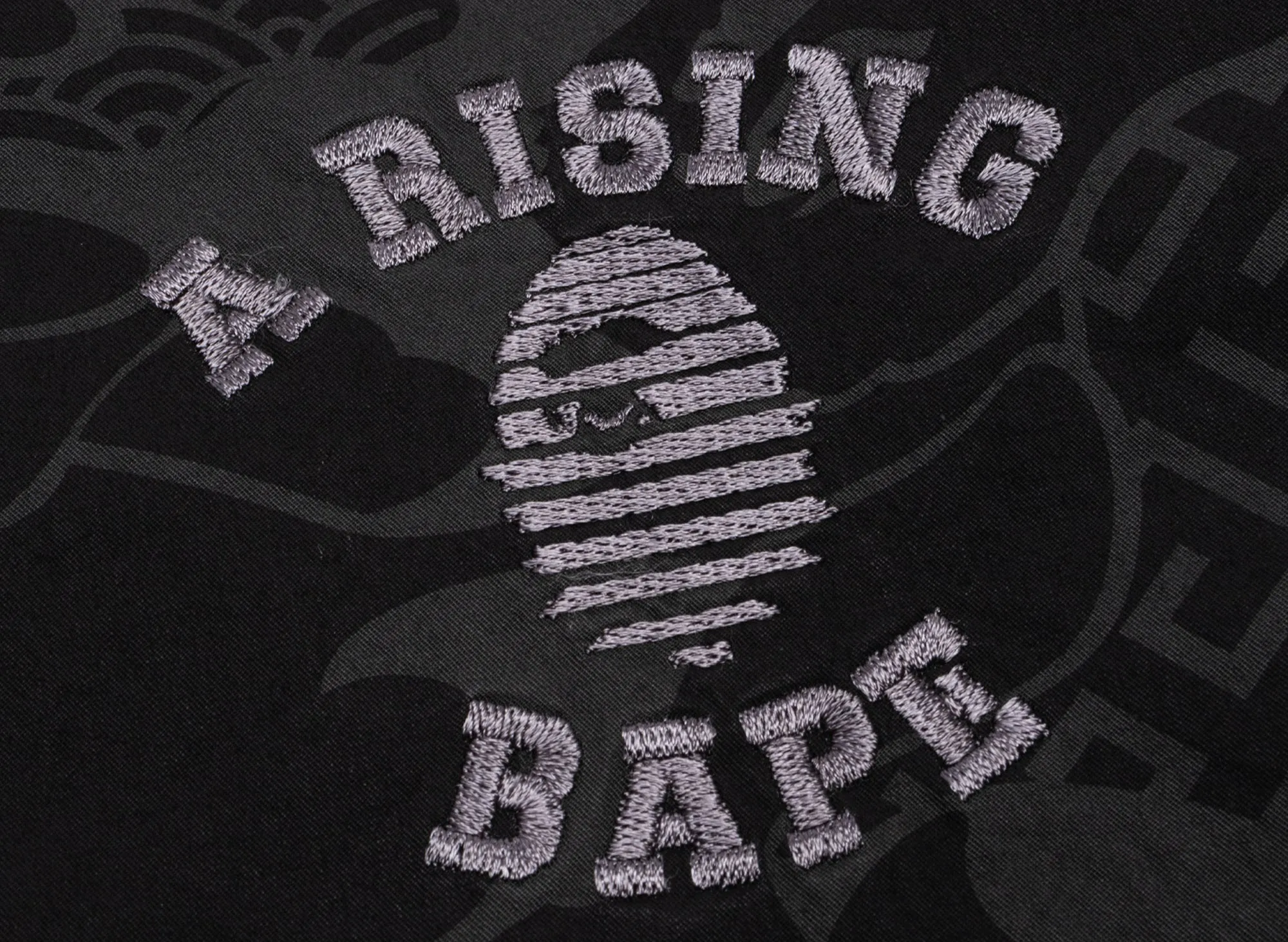 A Bathing Ape Asia Camo Zip Jacket in Black xld