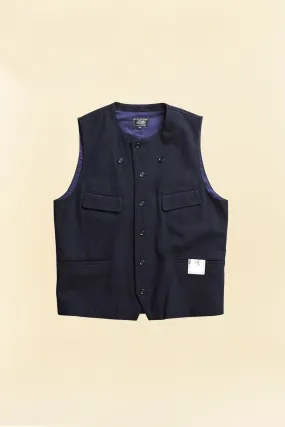 Addict Clothes ACVM Herringbone Vest - Navy