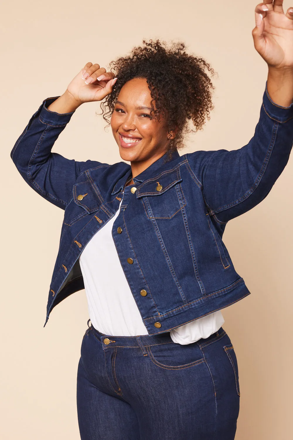 Adrift Denim Relaxed Jacket in Dark Wash