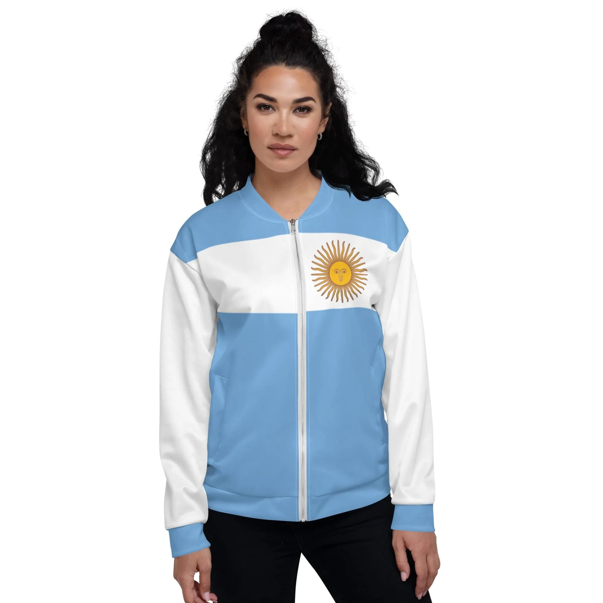 Argentina Jacket / Unisex Argentina Clothing Style / Colors Of The Argentina Flag