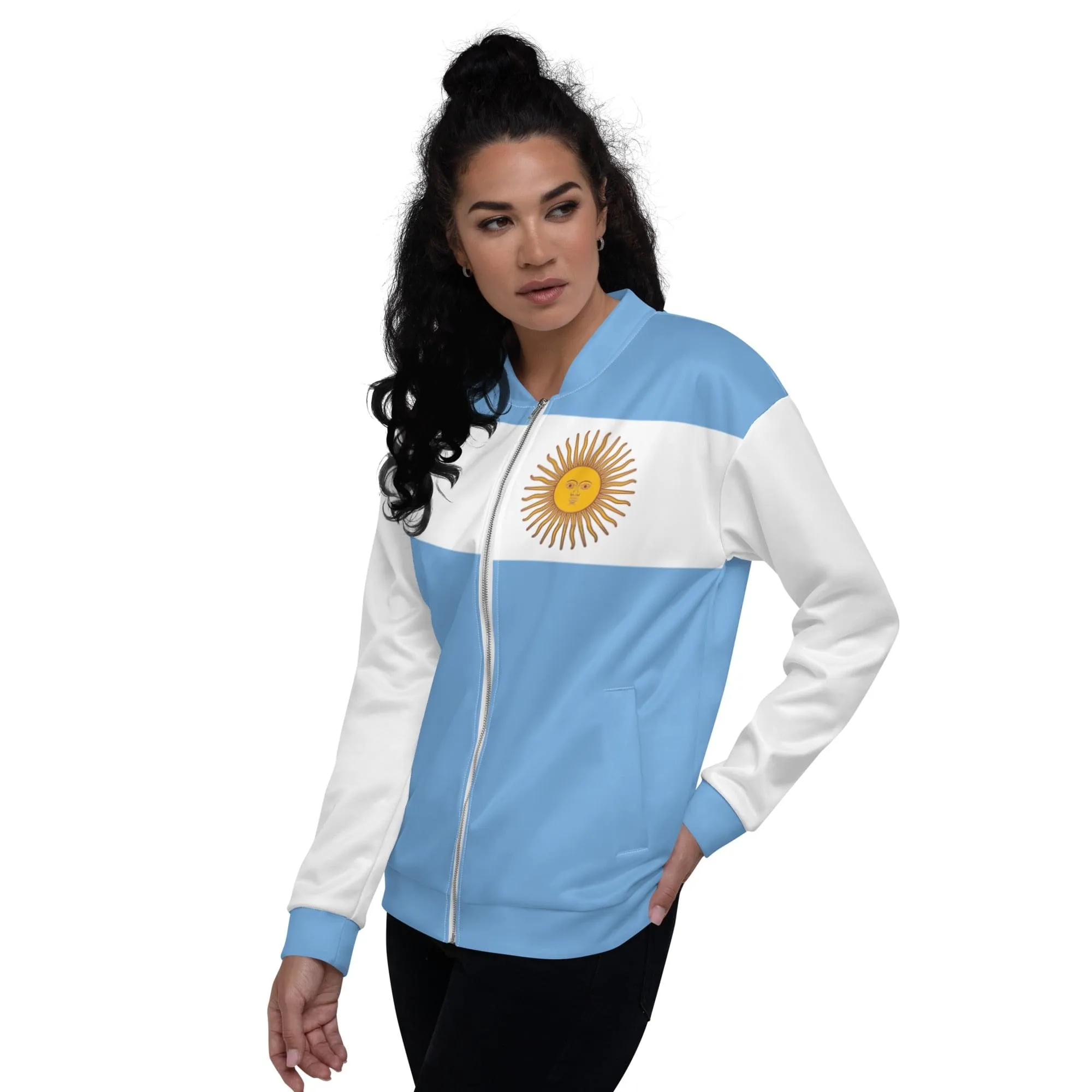 Argentina Jacket / Unisex Argentina Clothing Style / Colors Of The Argentina Flag