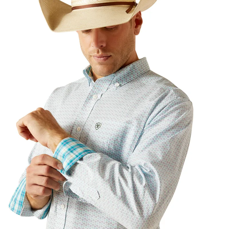 'Ariat' Men's Wrinkle Free Kolton Button Down - White