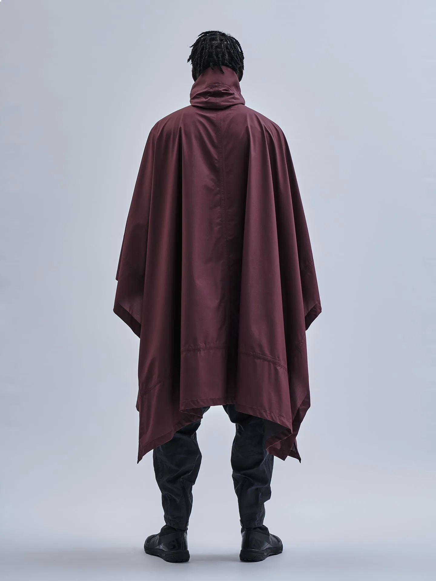 arin poncho burgundy