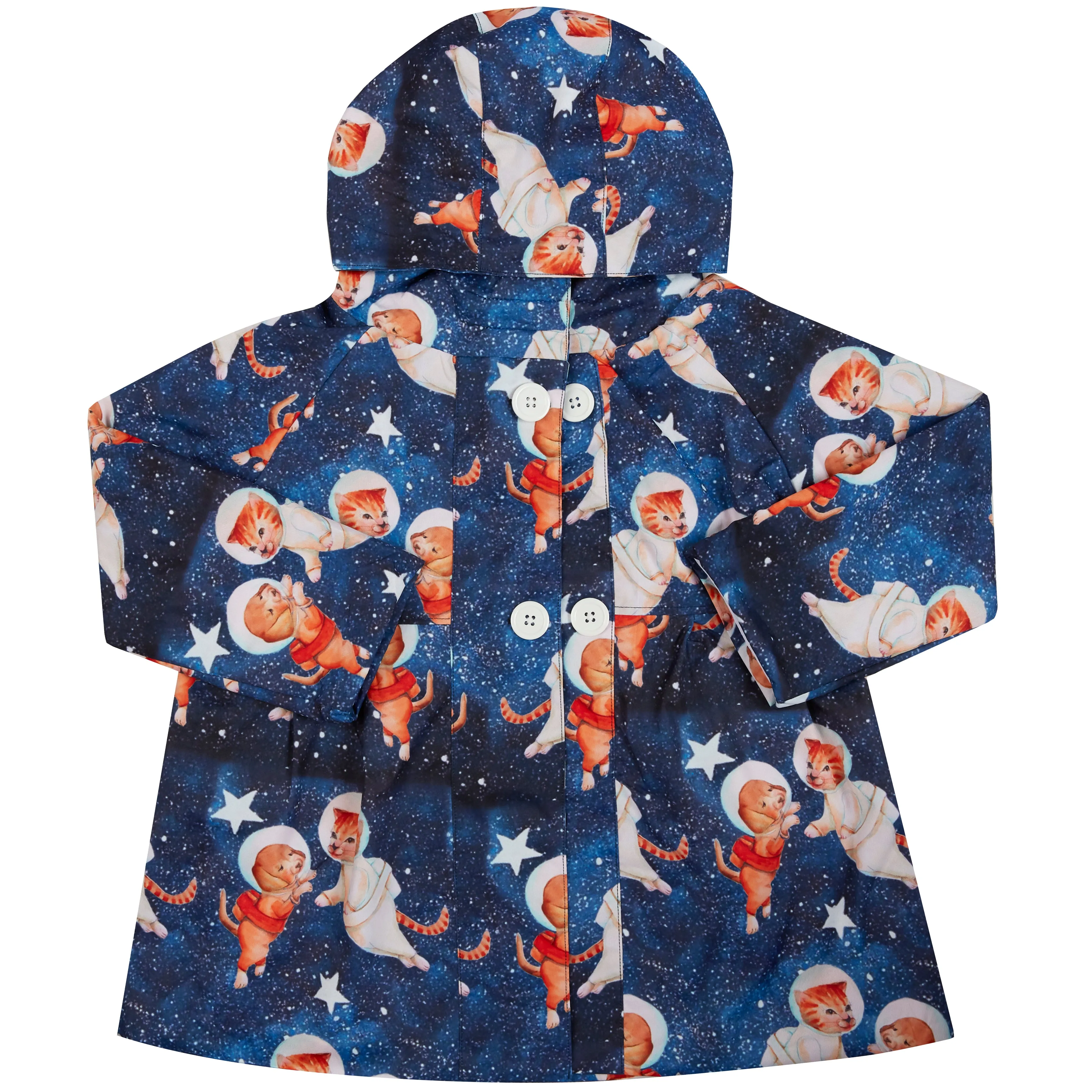 Astronaut Cats & Dogs Raincoat