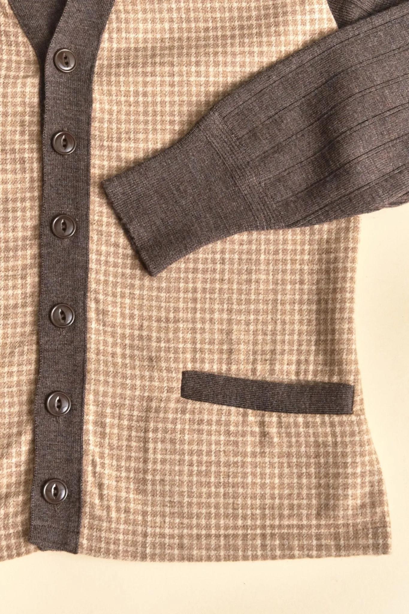 Belafonte Ragtime Panel Cardigan - Smoky Brown