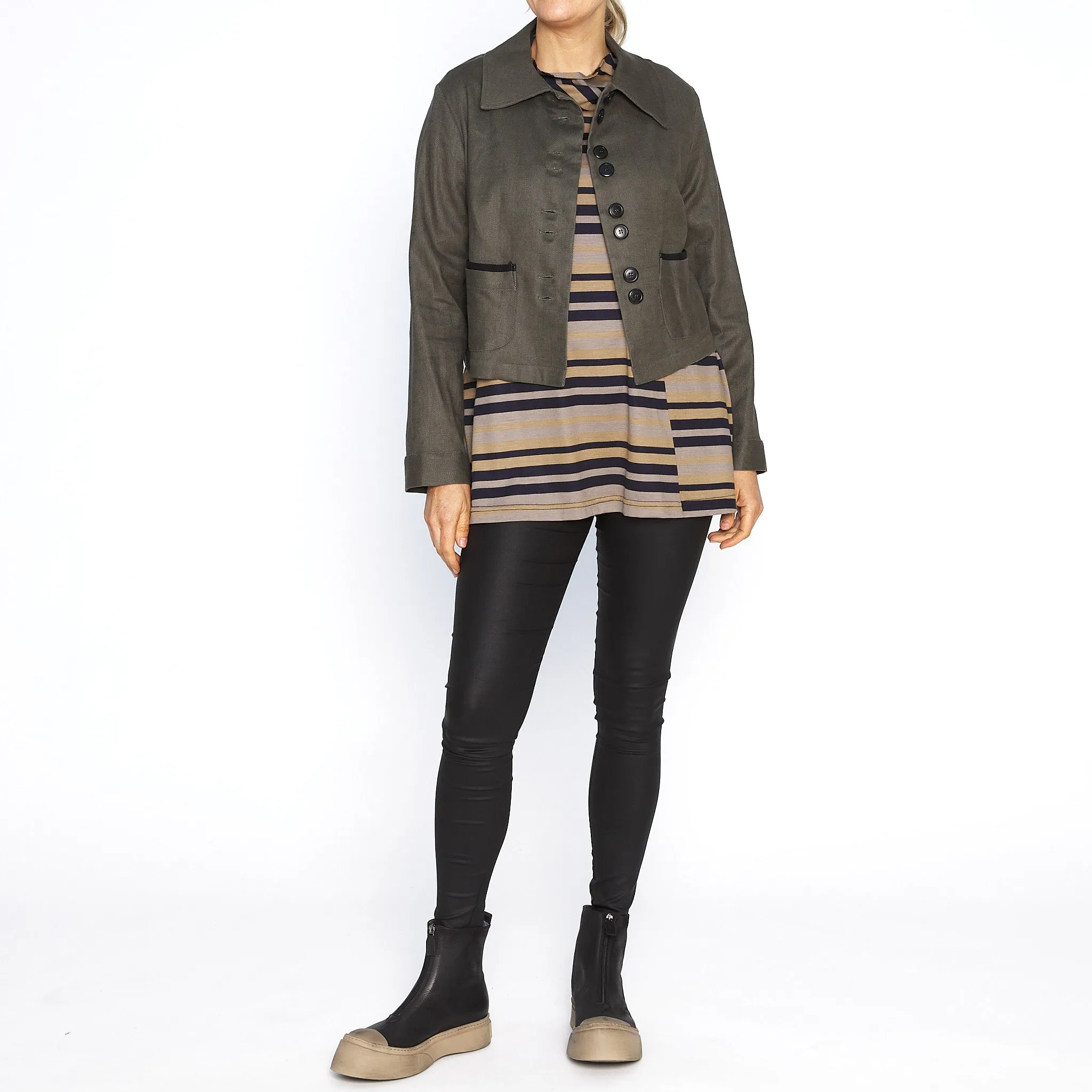 Benni Moss Linen Jacket