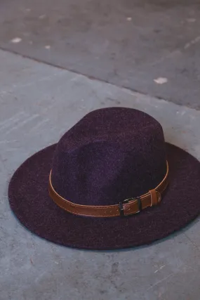 Beth Panama Hat, Plum