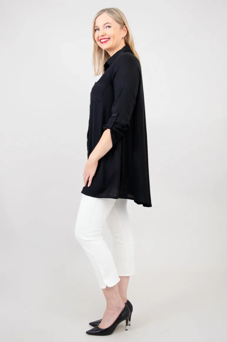 Blue Sky Celine tunic, bamboo linen