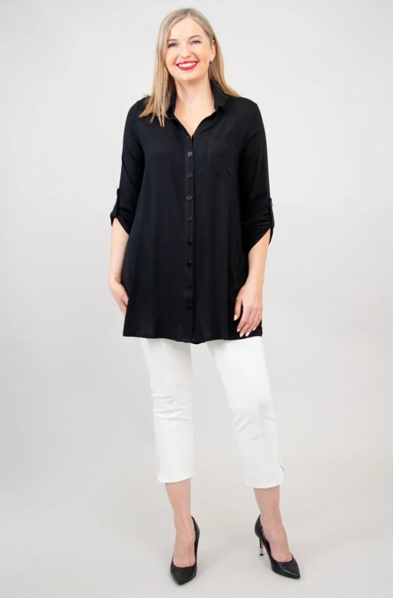 Blue Sky Celine tunic, bamboo linen