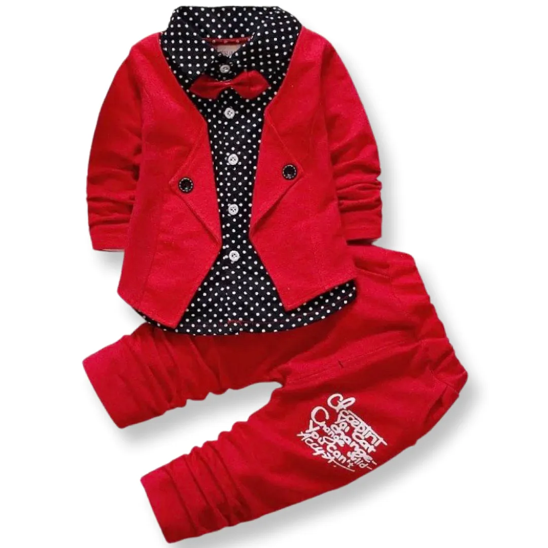 BOYS NEW GENTLEMAN BABY BOYS CLOTHING SET