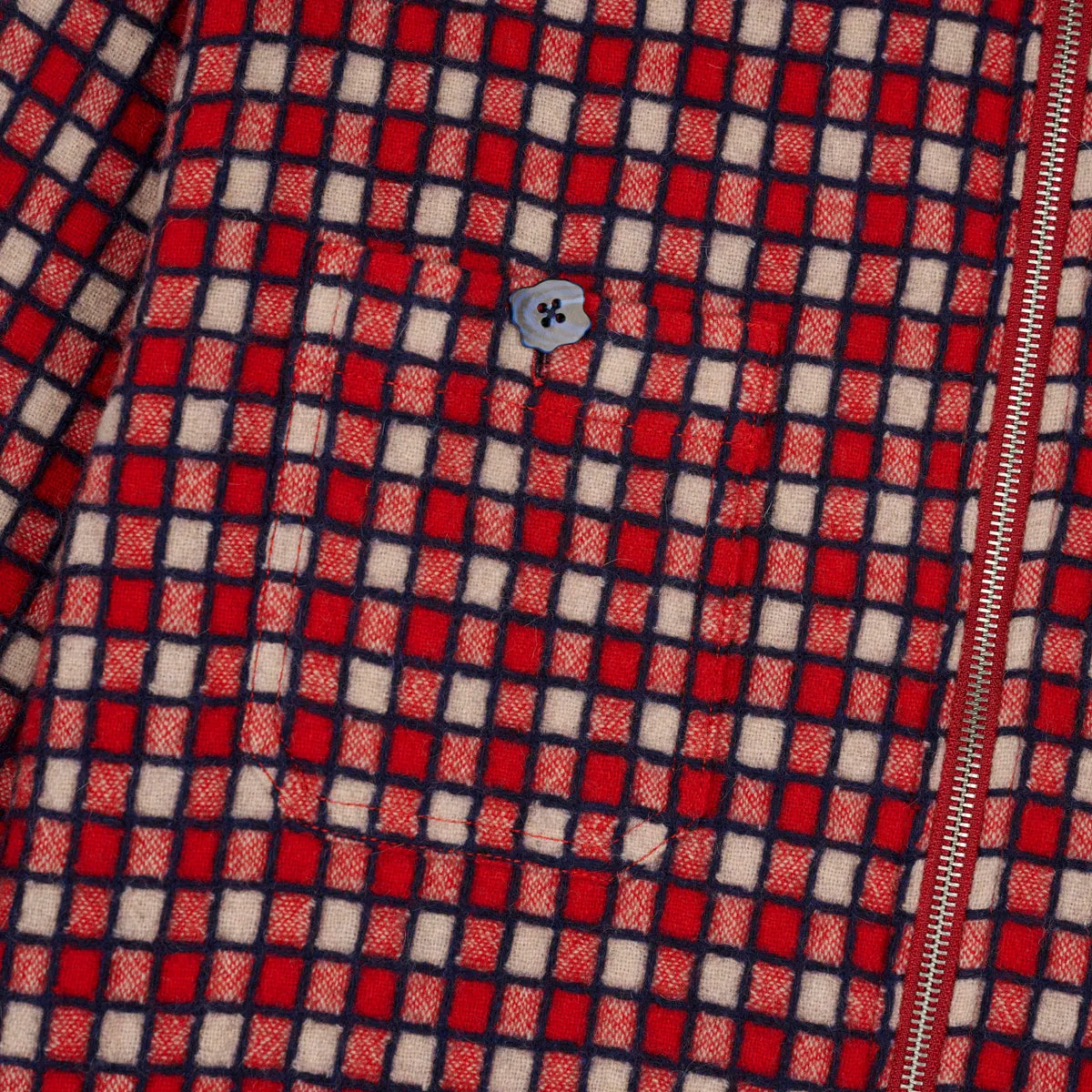 Brain Dead Check Mate Flannel Zip Shirt