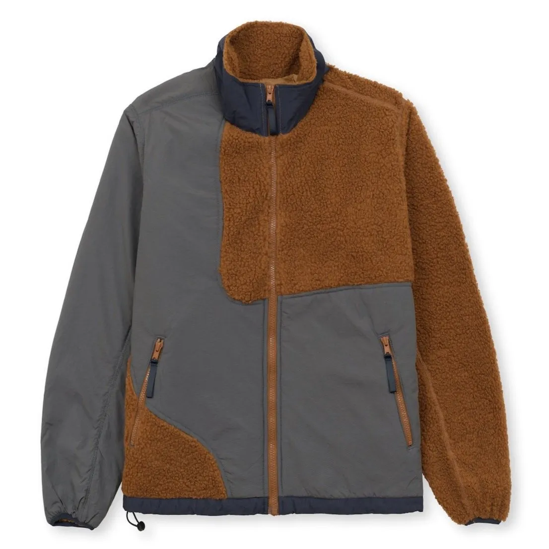 Brain Dead Panelled Sherpa Full Zip Jacket