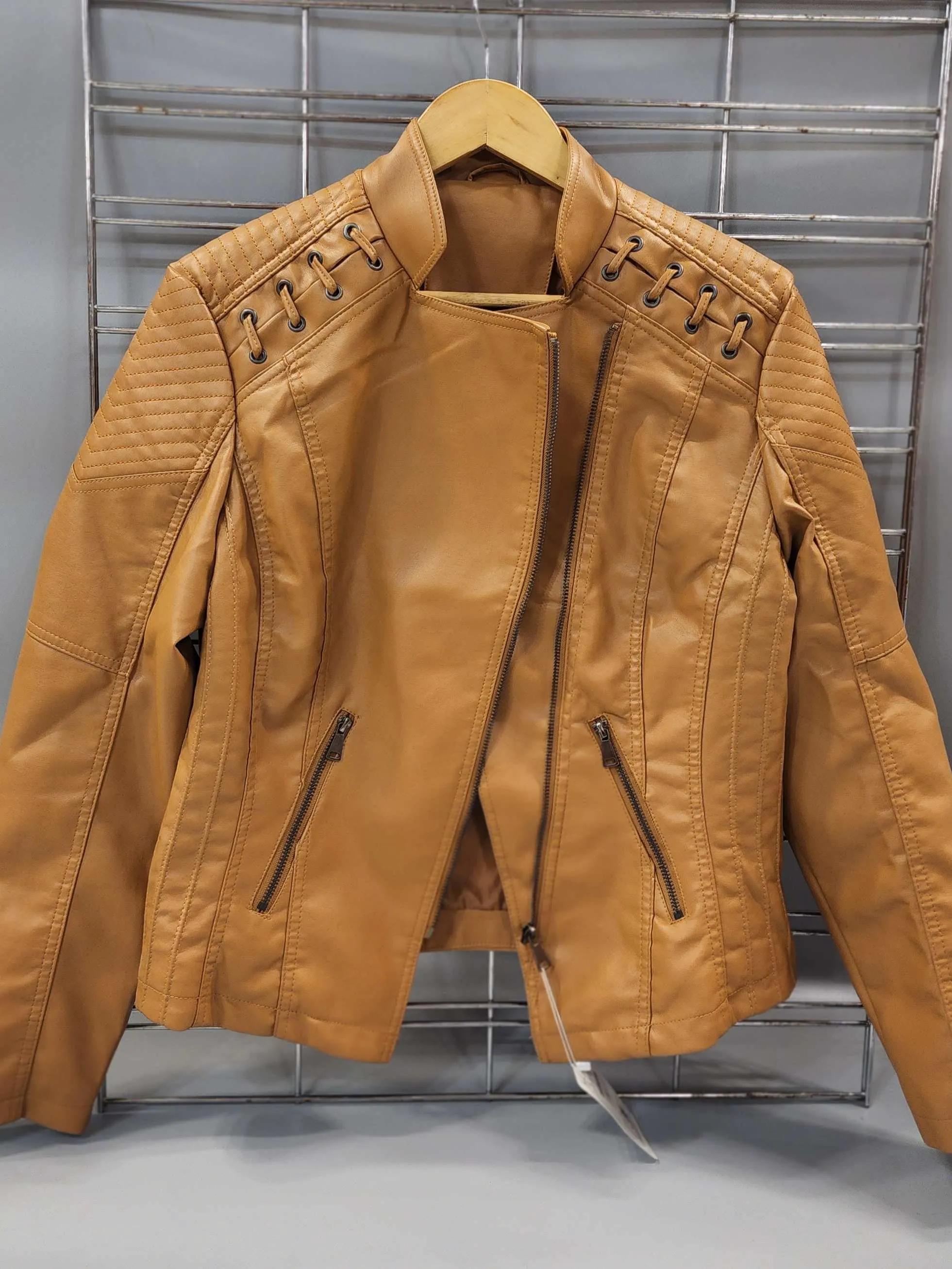 Camel Leather Jacket