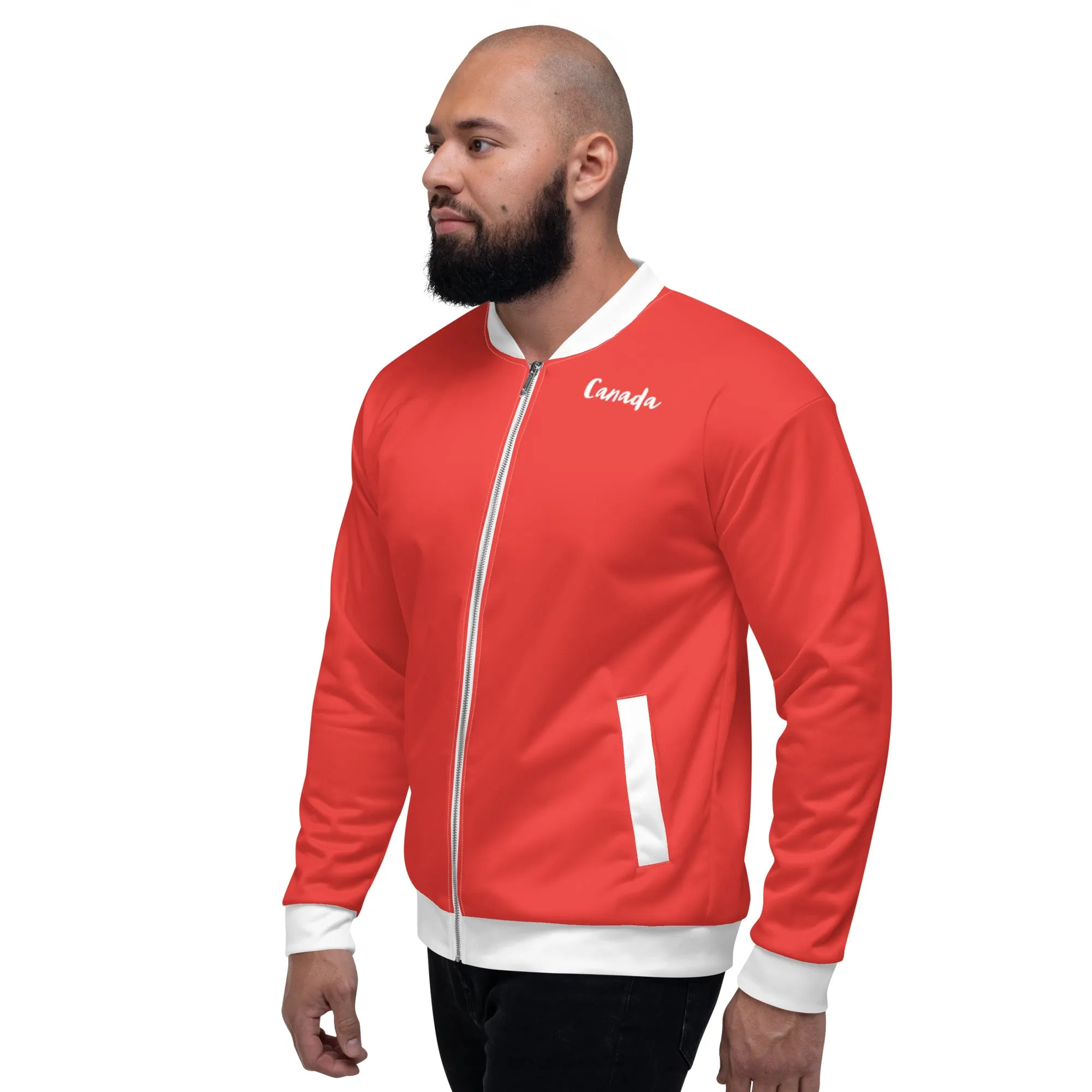 Canada Jacket / Unisex Bomber Jacket / Canada Flag Clothing