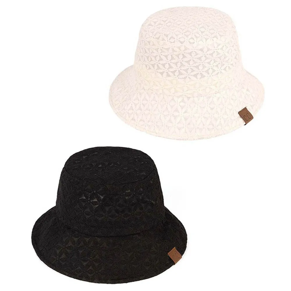 C.C Lace Pattern Bucket Hat