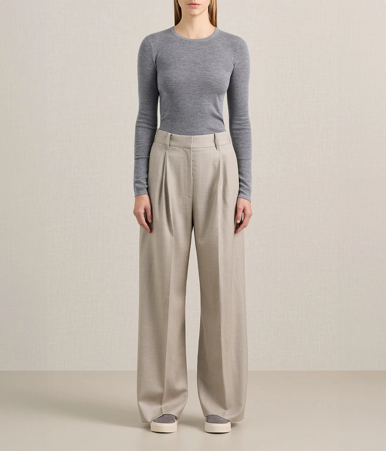 CHARLIE KNIT- GREY MELANGE