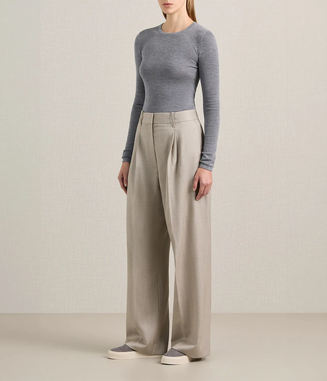 CHARLIE KNIT- GREY MELANGE