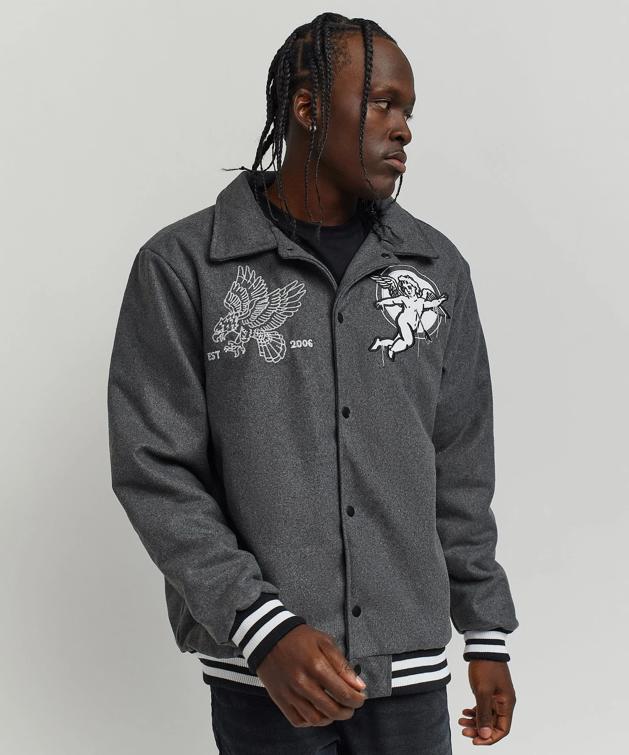 Cherub Varsity Jacket - Grey