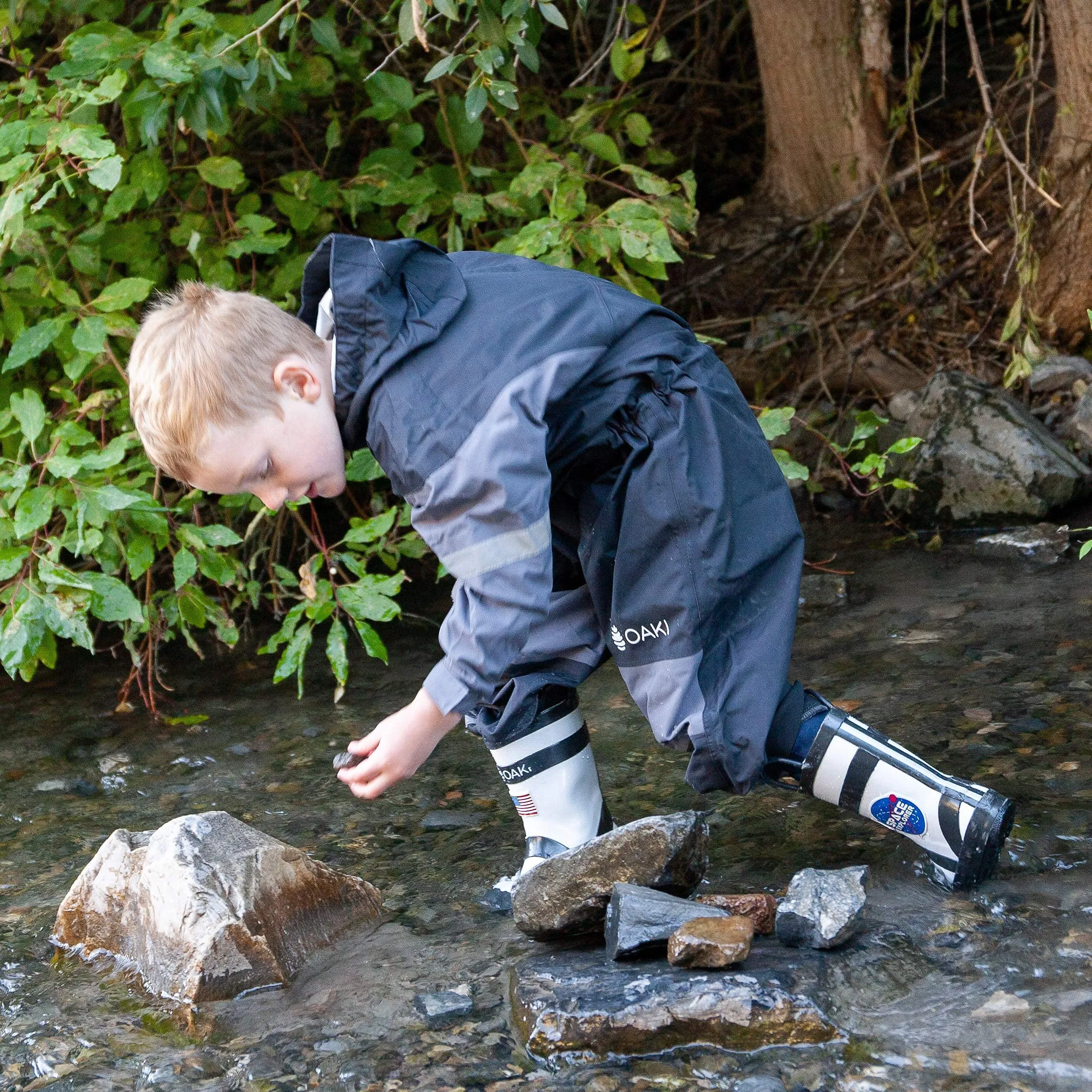 Children's Rain/Trail Suit, Black