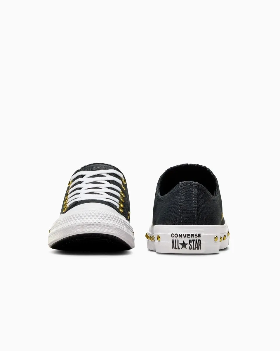 CONNVERSE WOMEN'S ALL STAR STAR STUD BLACK/GOLD SHOES