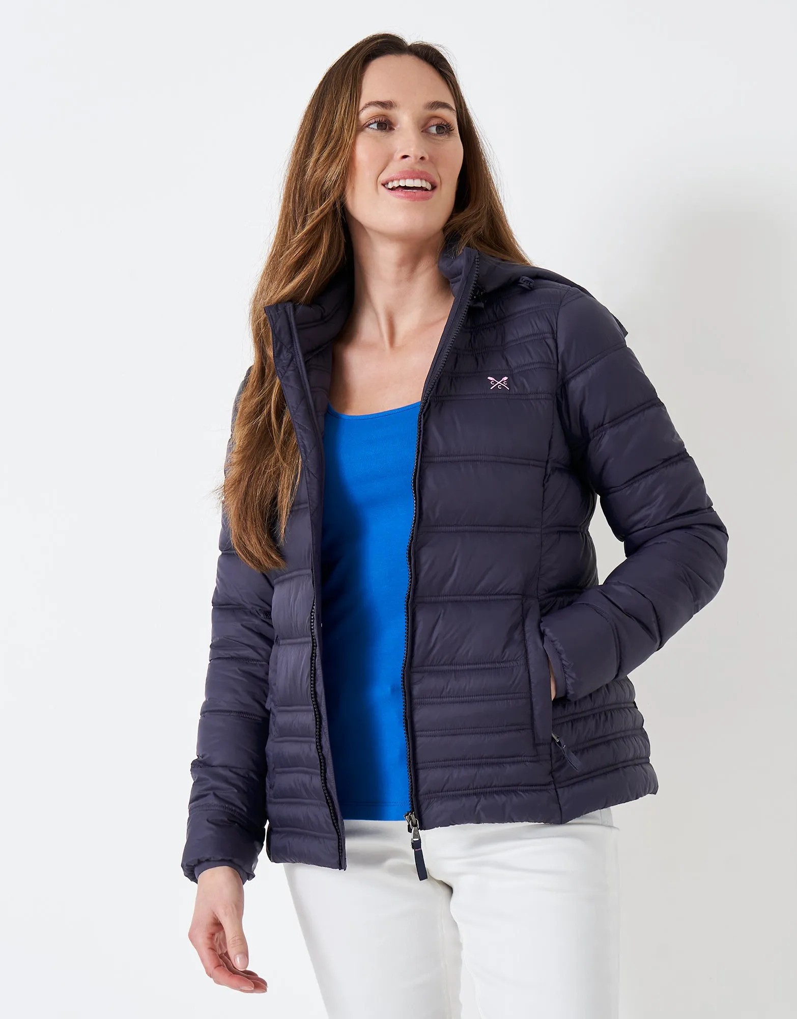 Crew Clothing - Lightweight Padded Jacket - Navy