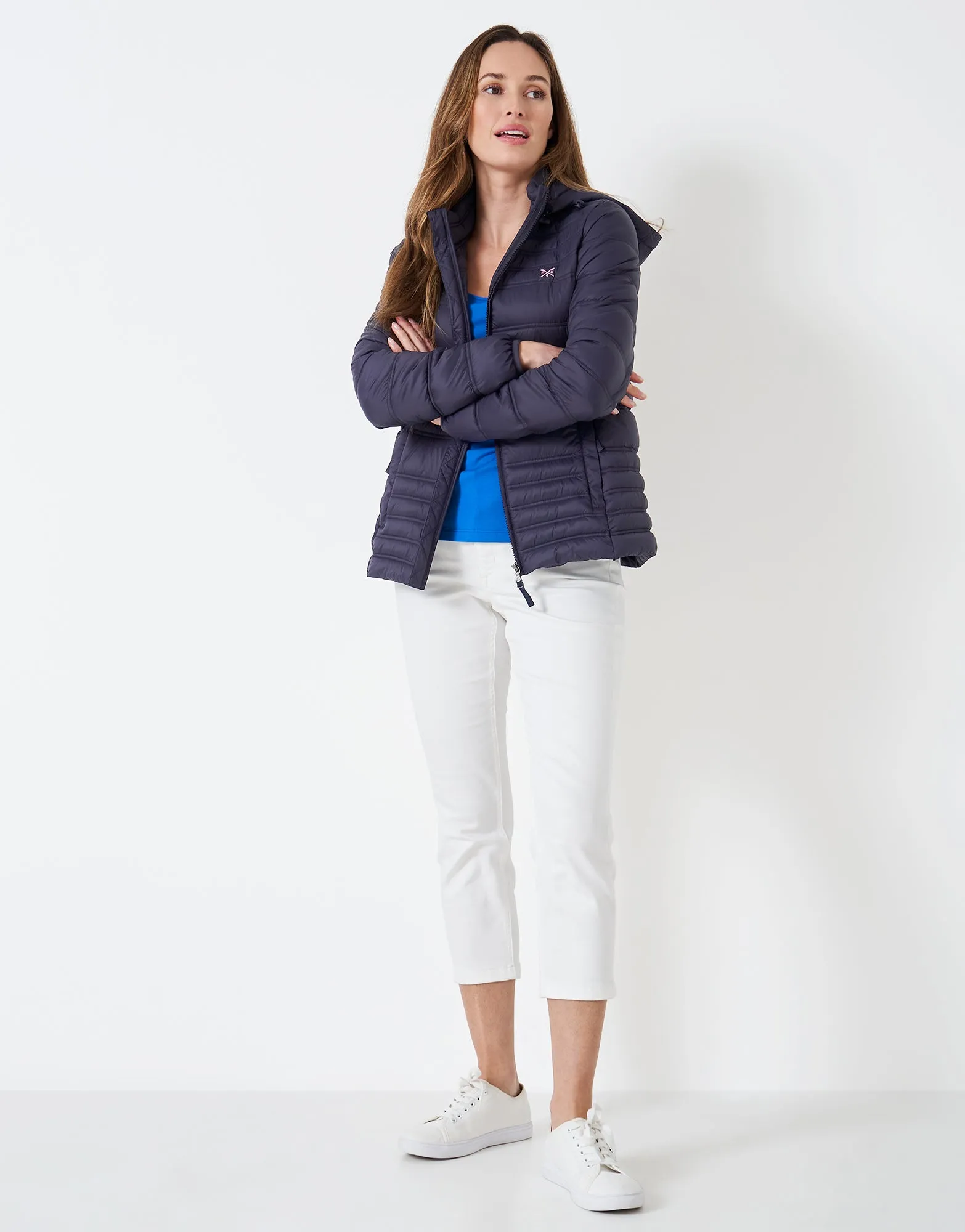 Crew Clothing - Lightweight Padded Jacket - Navy