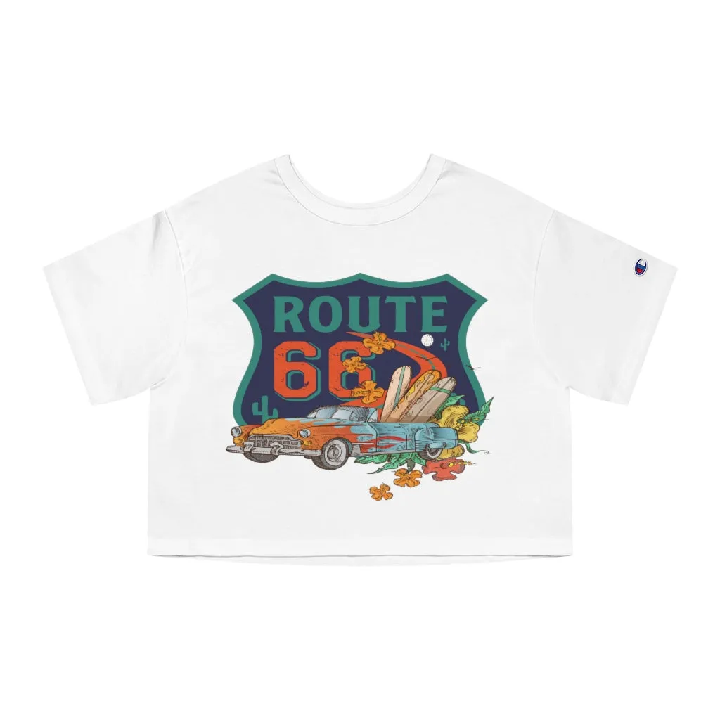 Cruisin Route 66 Cropped T-Shirt