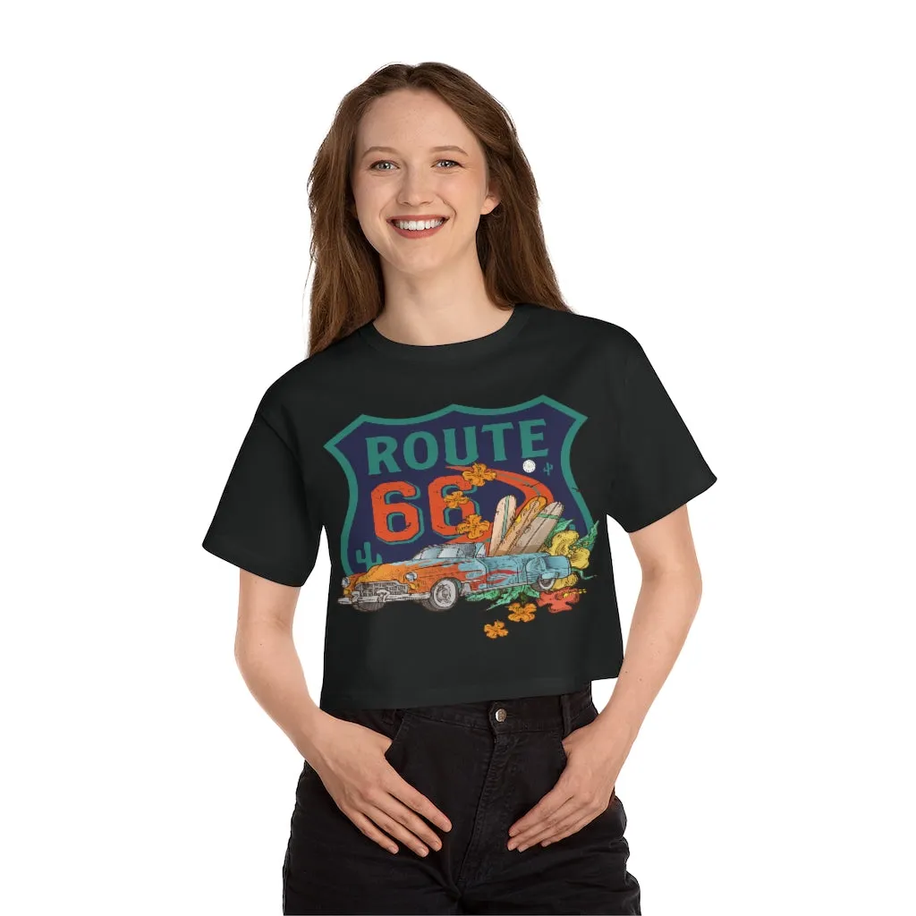 Cruisin Route 66 Cropped T-Shirt