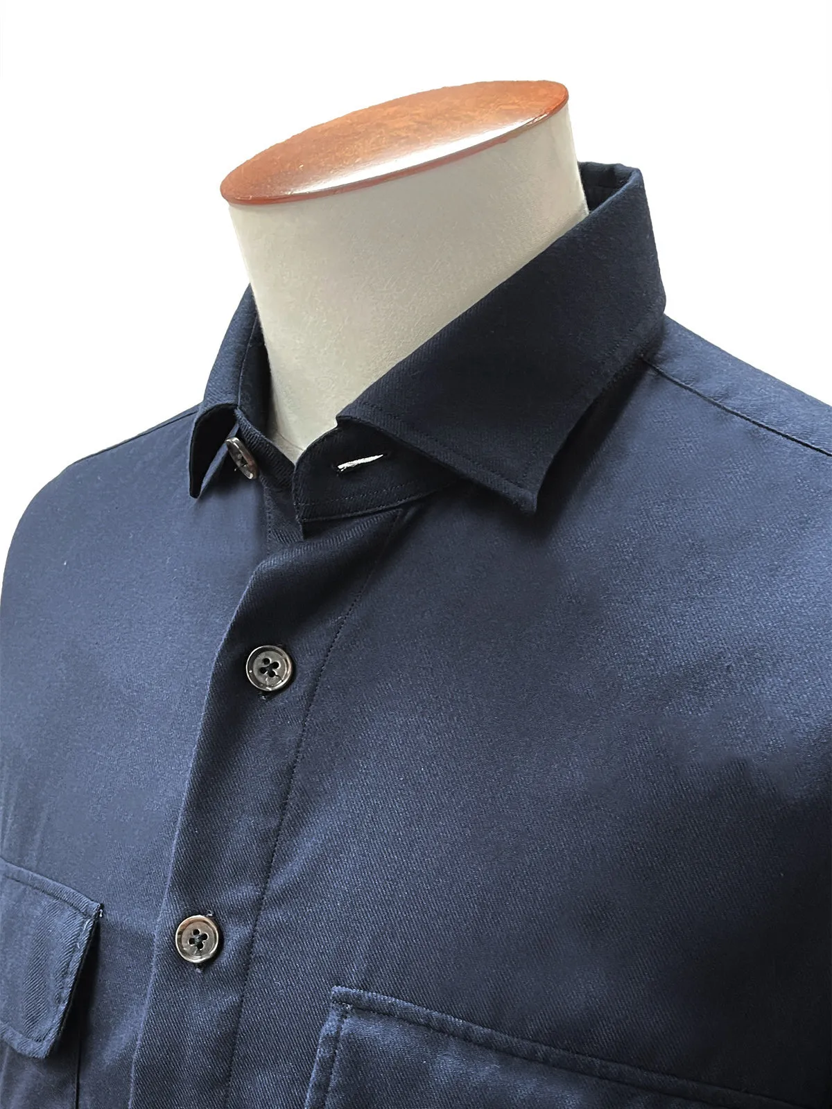 Dark Navy Double Pocket Overshirt