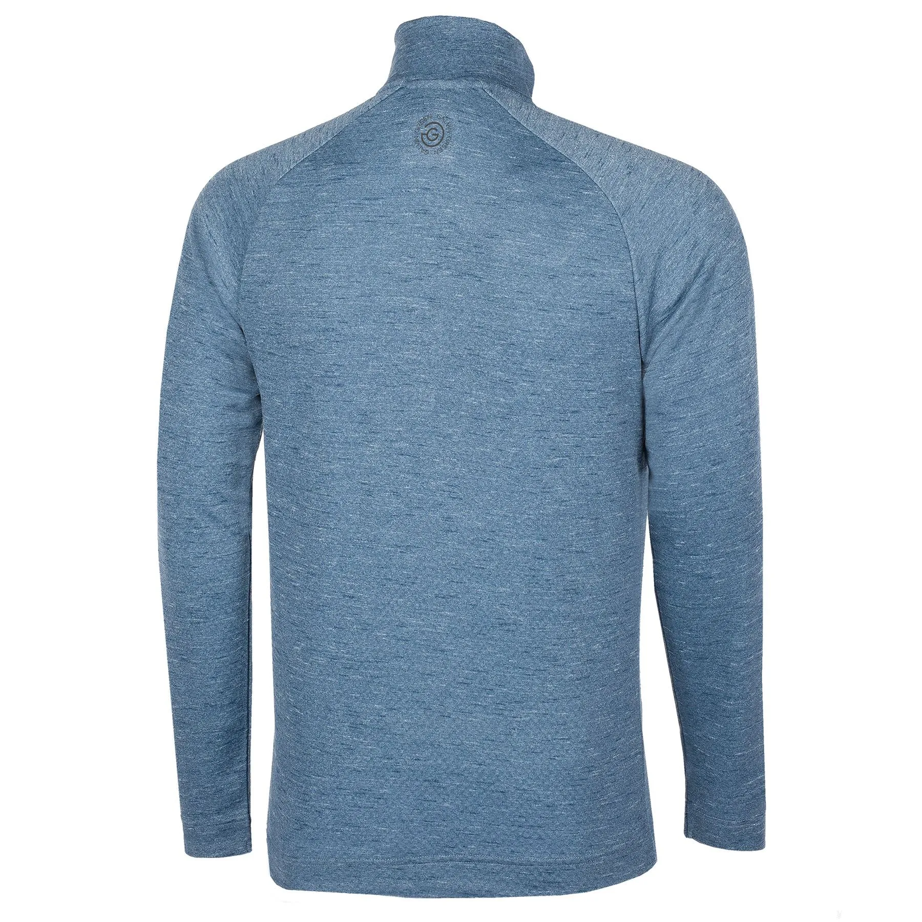 Dion Insula Quarter Zip Mid Layer Blue Melange - SS24