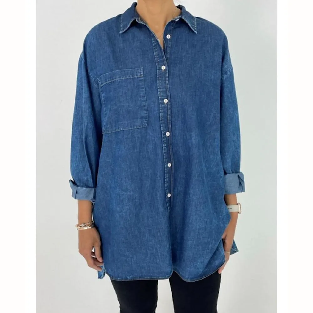 Dreams Oversized Denim Shirt