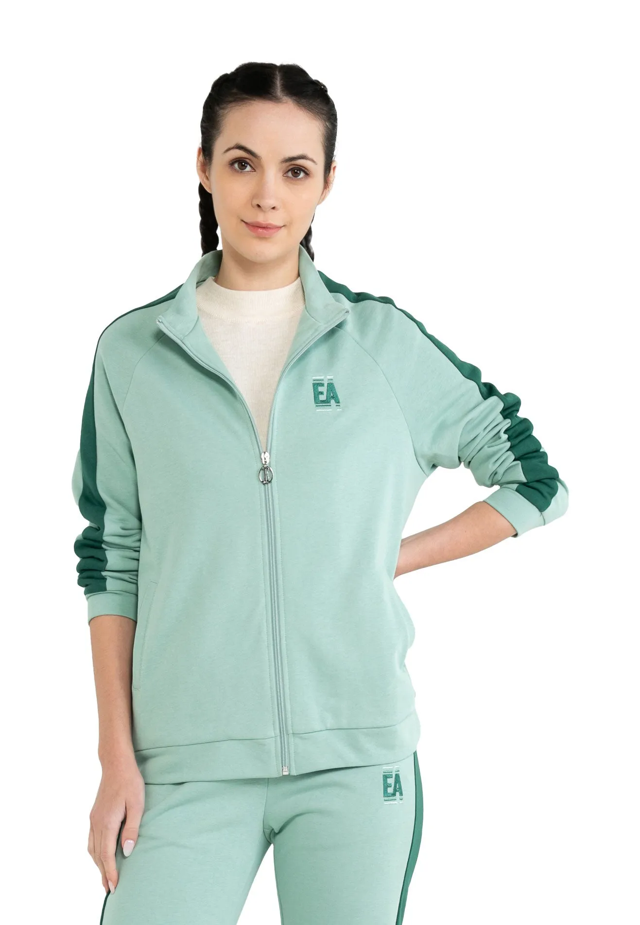 ELLE Active Classic Logo Zip Up Jacket