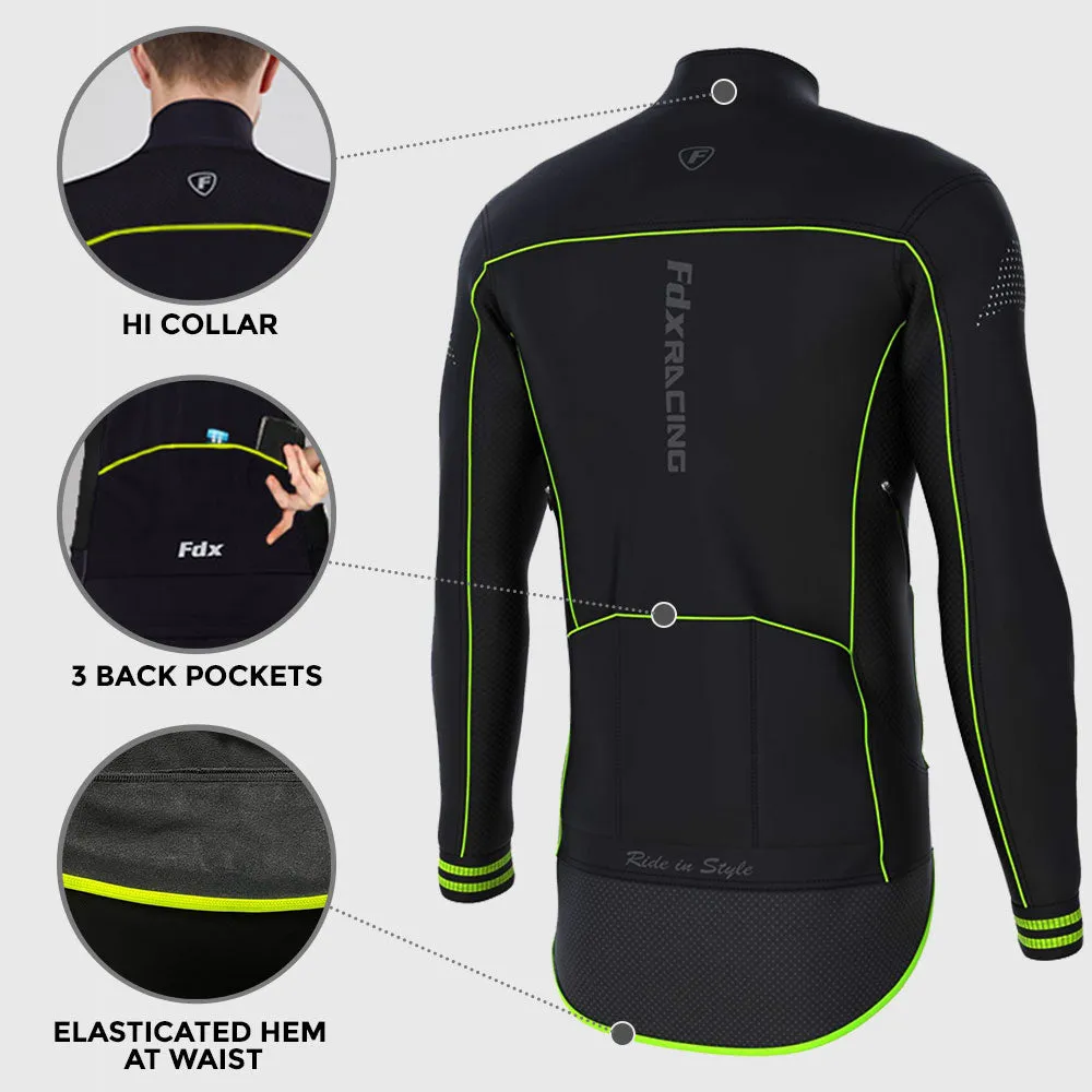 Fdx Apollux Green Softshell Men's & Boy's Windproof Cycling Jacket