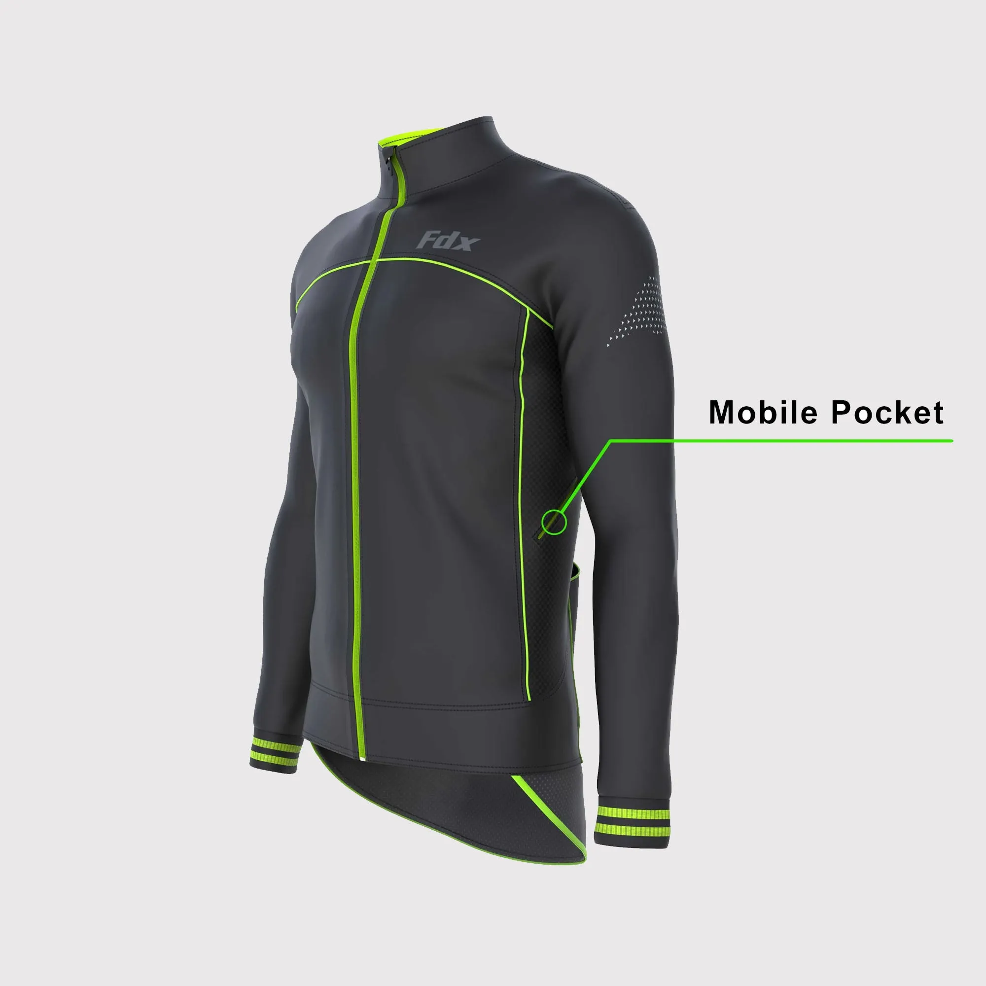 Fdx Apollux Green Softshell Men's & Boy's Windproof Cycling Jacket