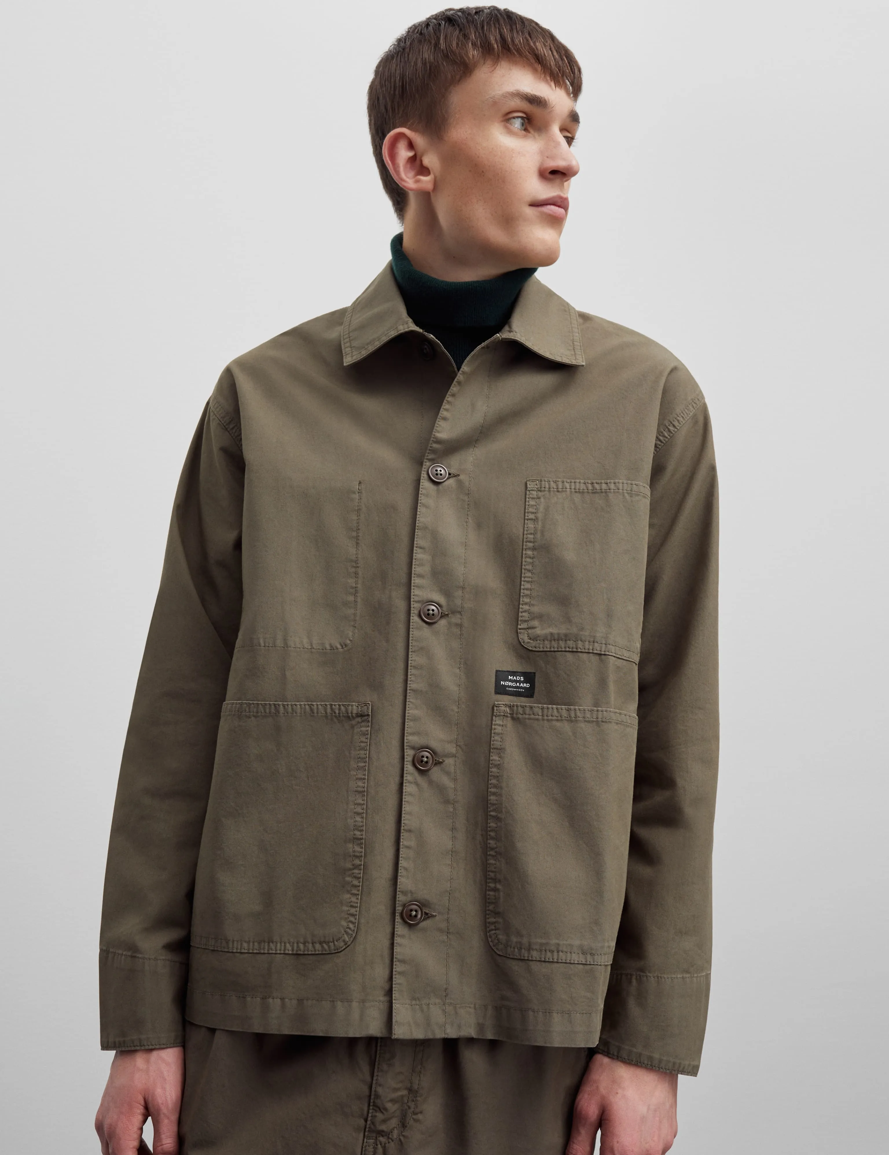 Fine Twill Chore Jacket, Tarmac