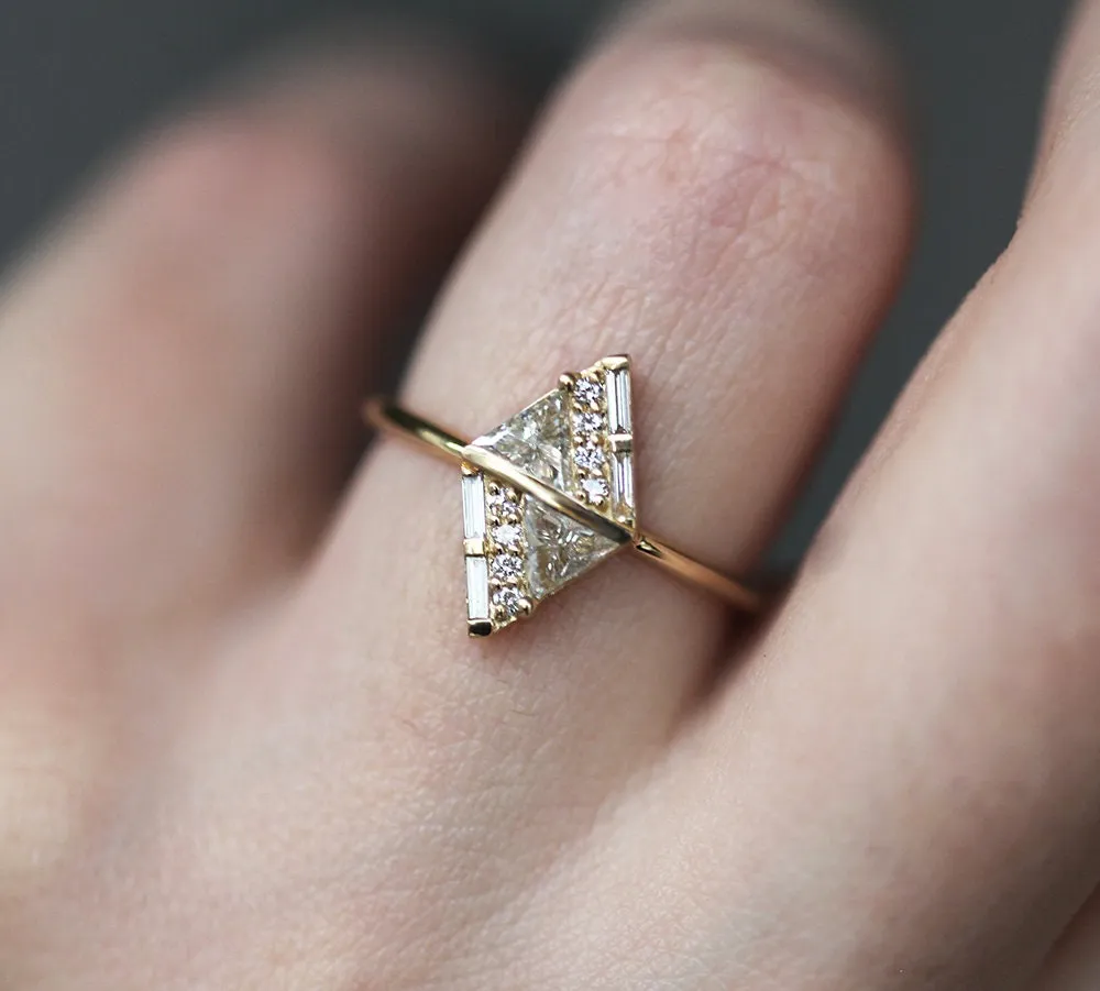 Geometric Diamond Ring