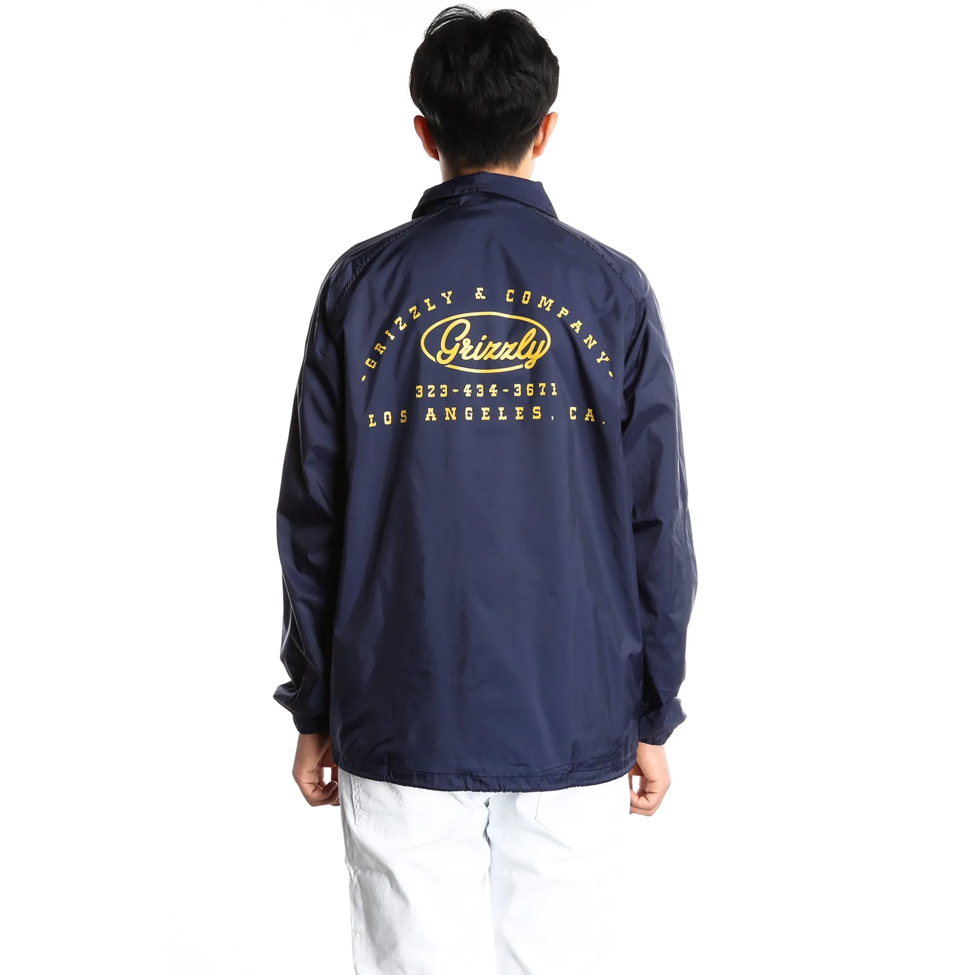 Grizzly Built To Last Coaches Jacket - Navy