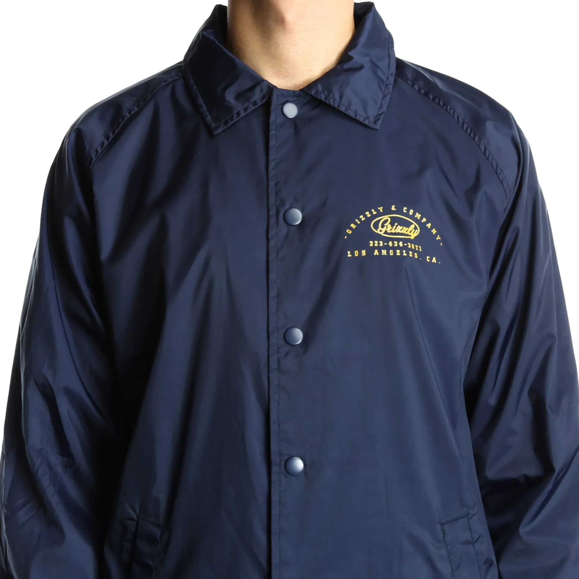 Grizzly Built To Last Coaches Jacket - Navy