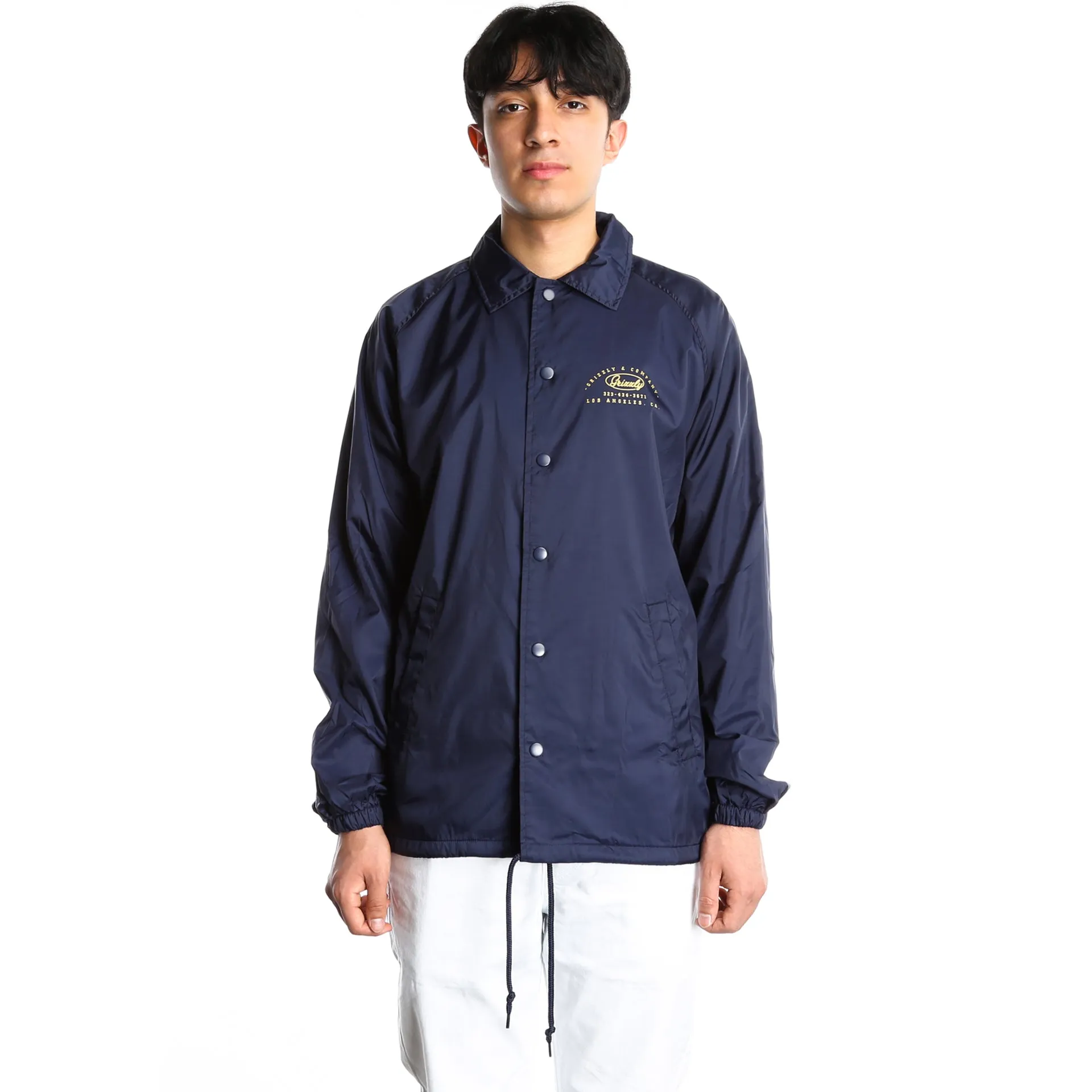 Grizzly Built To Last Coaches Jacket - Navy