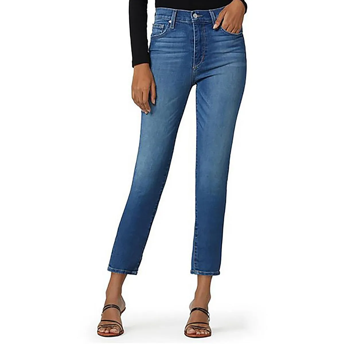 Joe's Womens High-Rise Ankle Straight Leg Jeans