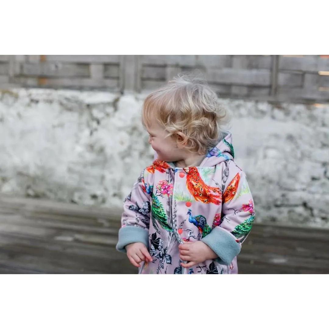 Kids Showerproof Jacket | Dusky Peacocks Splasher