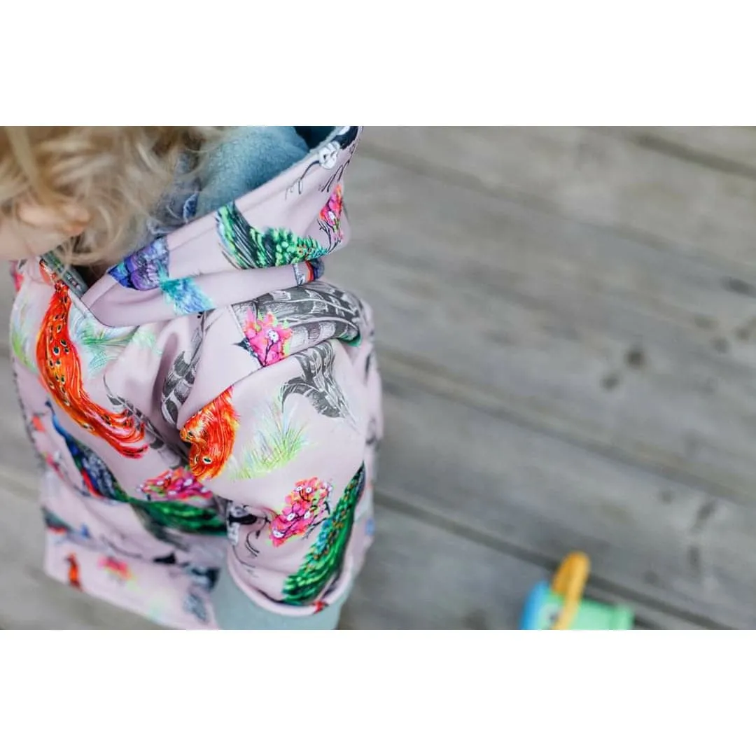 Kids Showerproof Jacket | Dusky Peacocks Splasher