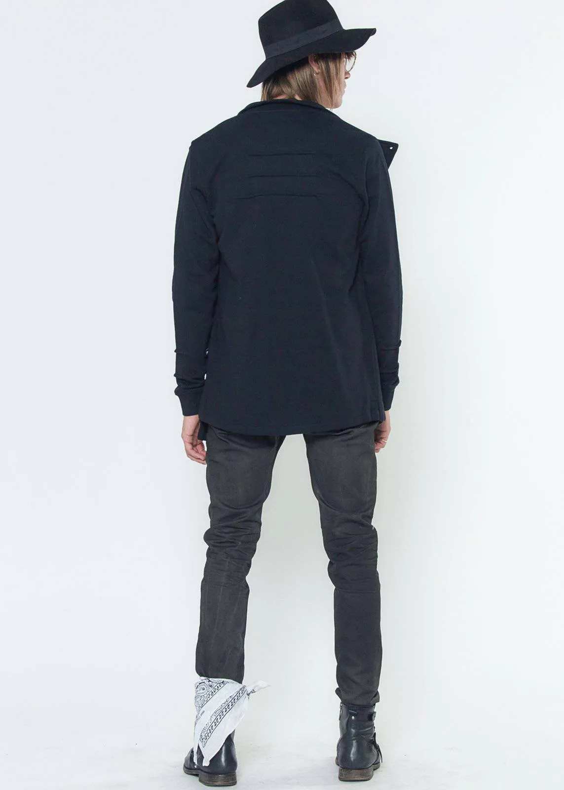 Konus Men's Asymmetrical Jacket in Black