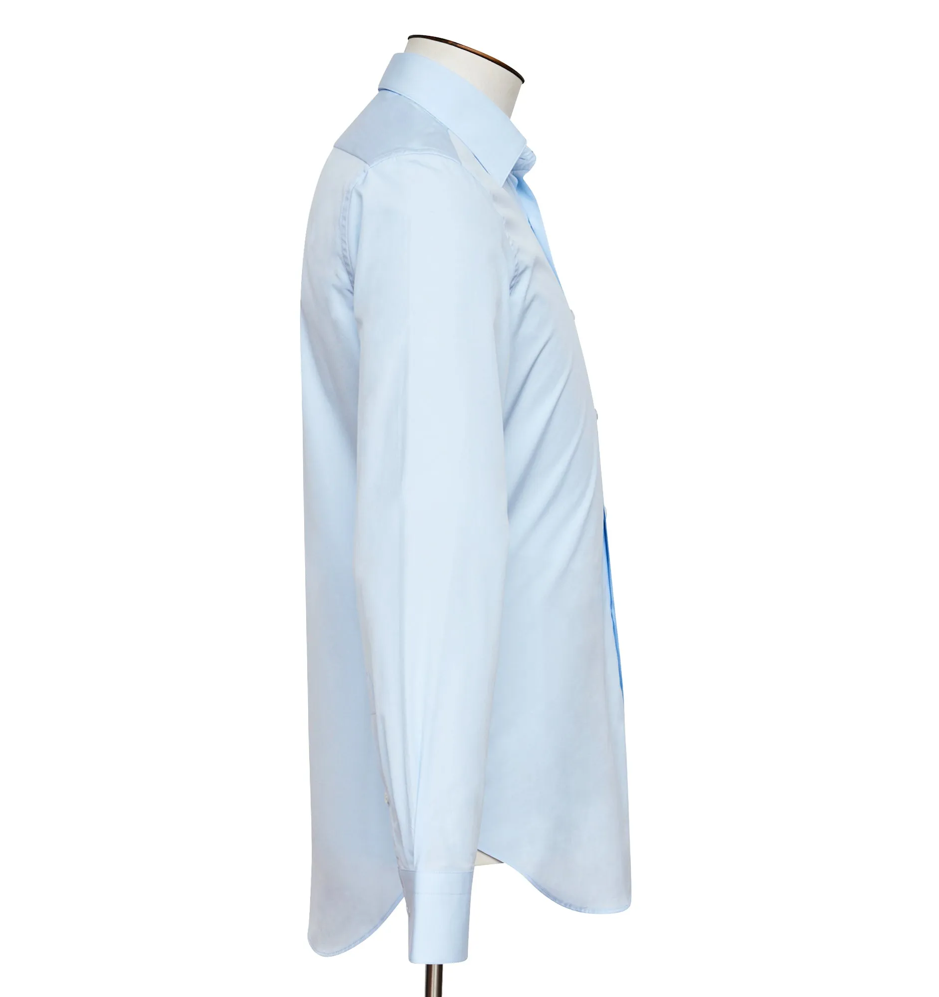 Light Blue Alto Handmade Spread-Collar Shirt