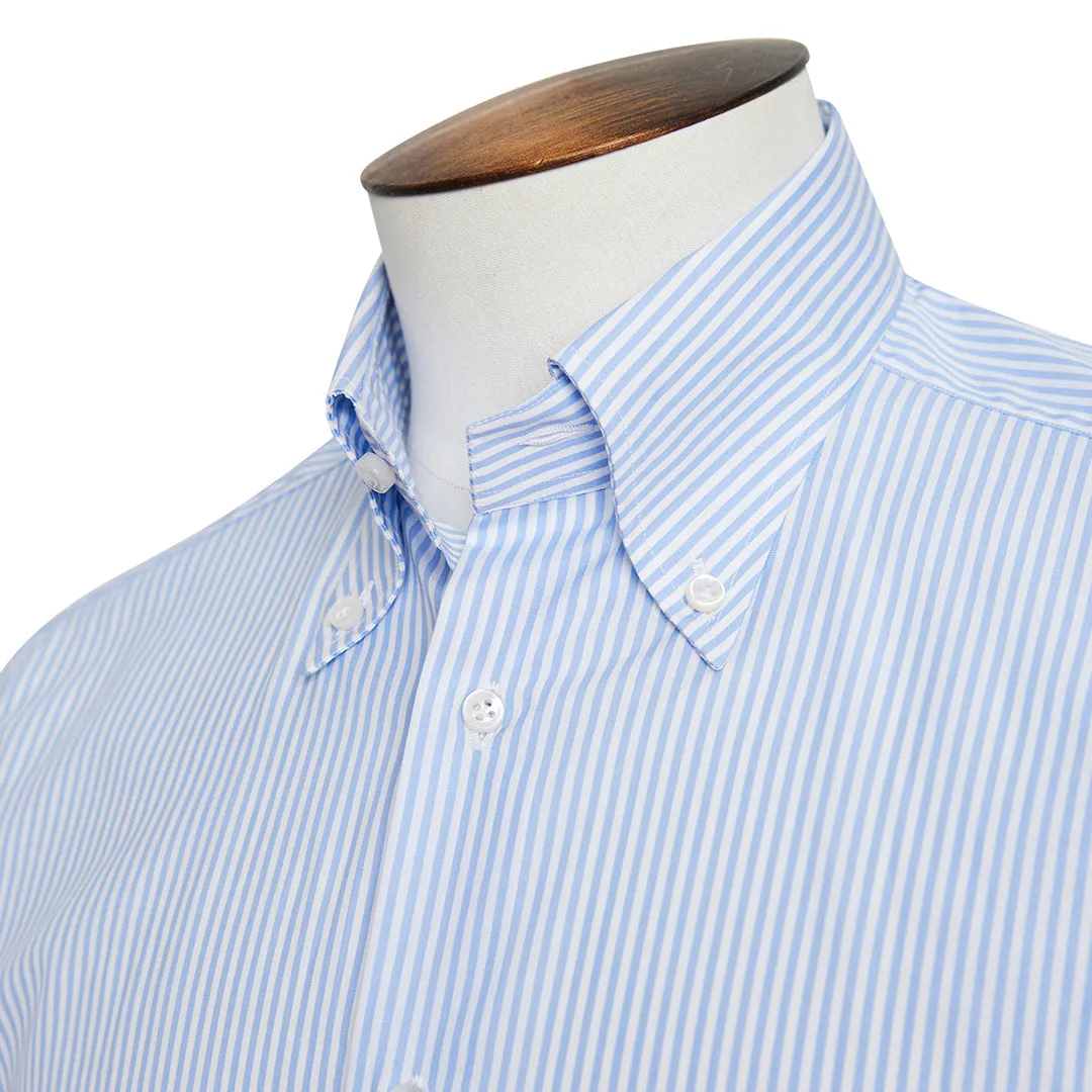 Light Blue & White Alto Handmade Button-Down Shirt