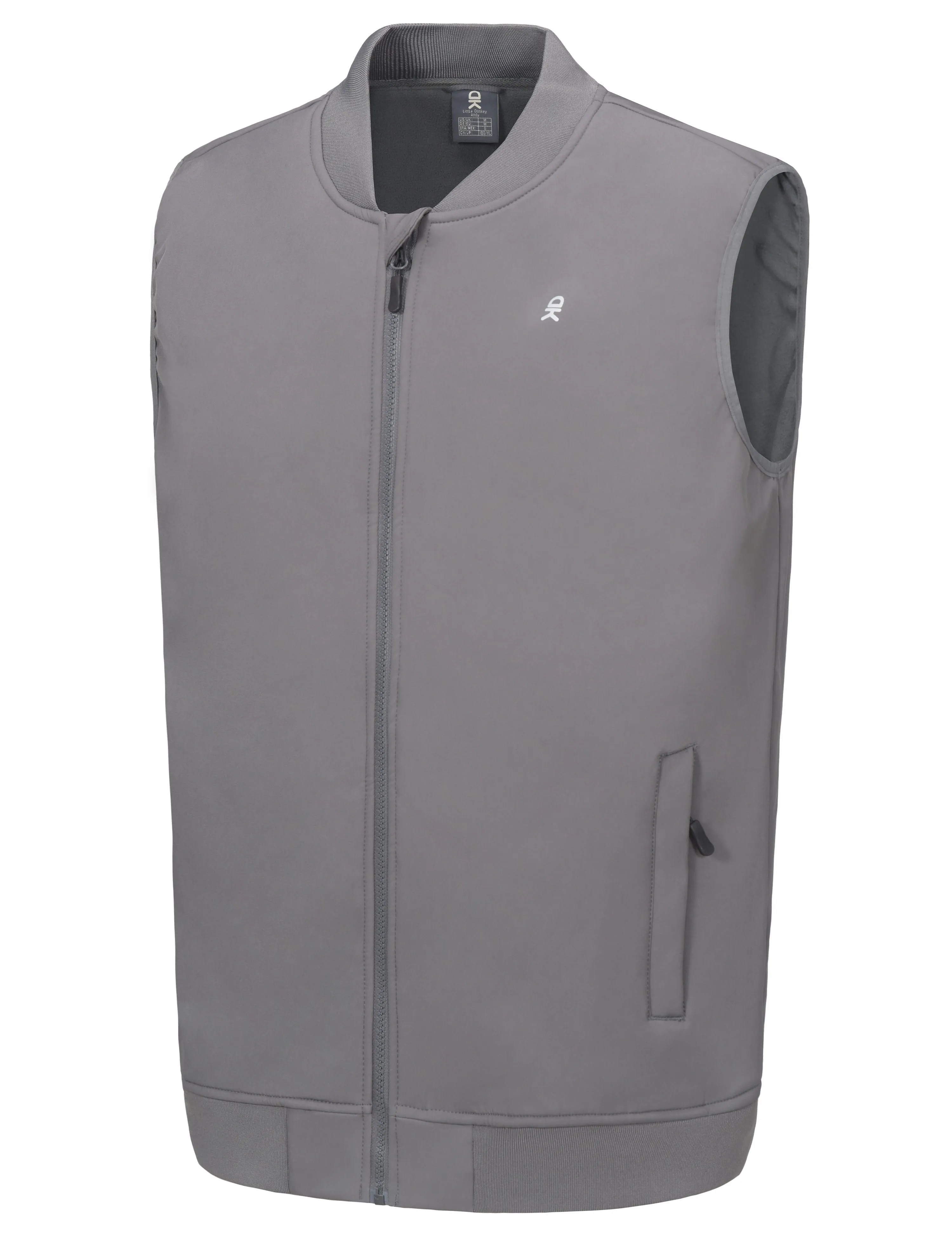 Men's Casual Lightweight Softshell Fleece Lined Golf  Vest