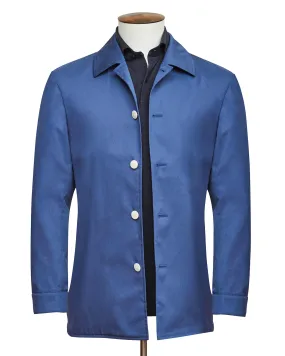 Mid Blue Lightweight Cotton Safari Jacket