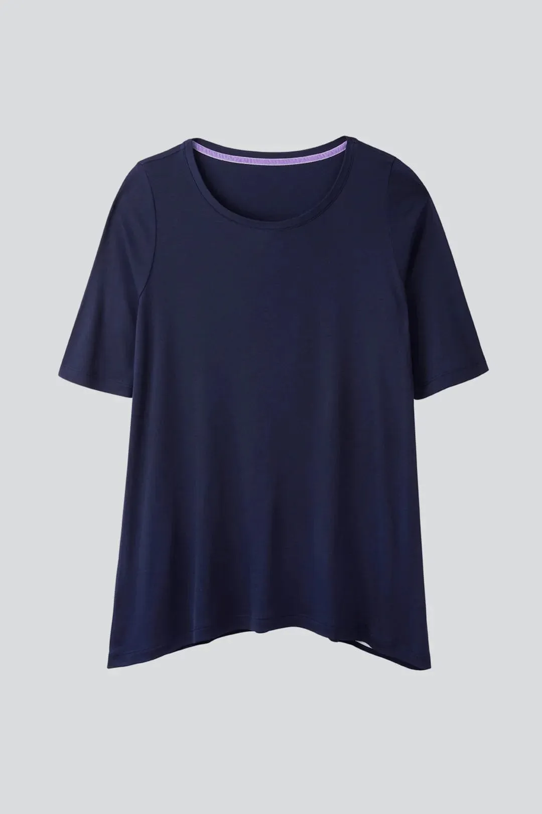 Mid Sleeve A-line Micro TENCEL Modal T-shirt | Multiple Colours